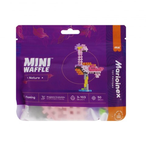 KLOCKI KONSTRUKCYJNE WAFLE MINI 50EL FLAMING PBH MARIO-INEX 906125 MARIO-INEX