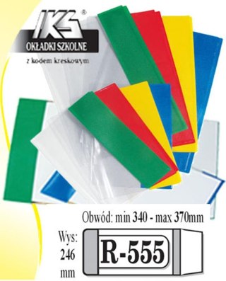 OKLADKA SZKOL REGUL 246X370 PRZEZ IS R555 A 50 IKS