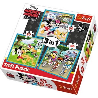 PUZZLE 3W1 MIKI Z PRZYJACIÓŁMI TREFL 34846 TREFL