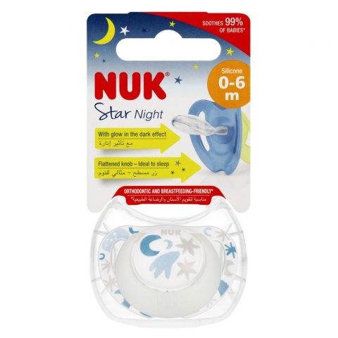 NUK SMOCZEK USP 0-6M NIGHT 10730718 1/6 NUK