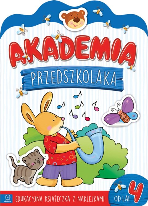 AKADEMIA PRZEDSZKOLAKA OD 4 LAT. EDUKACYJNA KSIĄŻECZKA Z NAKLEJKAMI AKSJOMAT