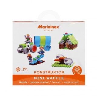 KLOCKI KONSTRUKCYJNE WAFLE MINI 90EL ROLNIK WB MARIO-INEX 903827 MARIO-INEX