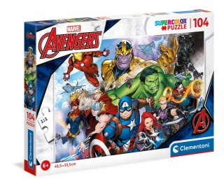 PUZZLE 104 ELEMENTY MARVEL AVENGERS CLEMENTONI 25718 CLEMENTONI