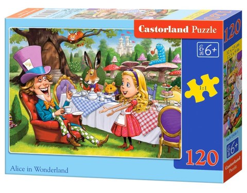 PUZZLE 120 ELEMENTÓW ALICE IN WONDERLAND CASTORLAND B-13456 CASTOR