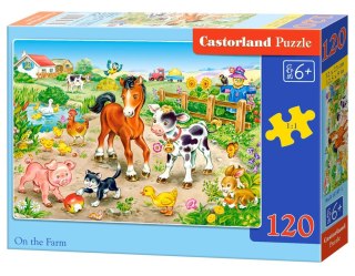 PUZZLE 120 ELEMENTÓW ON THE FARM CASTORLAND B-13197 CASTOR