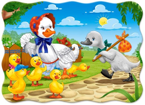 PUZZLE 30 ELEMENTÓW, KONTUROWE THE UGLY DUCKLING CASTORLAND B-03723 CASTOR