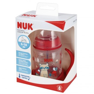 NUK BUTELKA 150 ML 6M Z UCHWYTEM FIRST CZERWONA 10215335 NUK