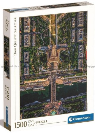 PUZZLE 1500EL FLYING OVER PARIS CLEMENTONI 31708 CLM CLEMENTONI