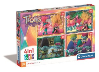 PUZZLE 4W1 TROLLS 3 CLEMENTONI 21527 CLM CLEMENTONI