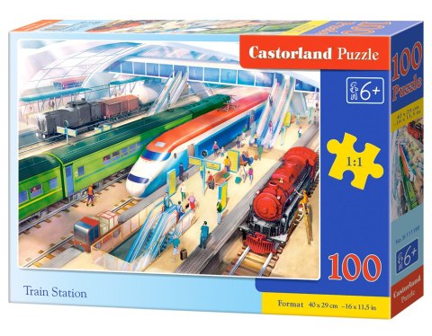 PUZZLE 100 ELEMENTÓW TRAIN STATION CASTORLAND B-111190 CASTOR