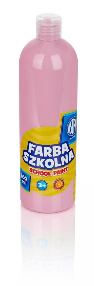 FARBA SZKOLNA W BUTELCE 500 ML RÓŻOWA JASNA ASTRA 301112008 ASTRA