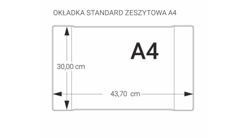 OKŁADKA ZESZYTOWA A4 BEZBARWNA Z KODEM NA SZT. BIURFOL OZ-02-01 BIURFOL