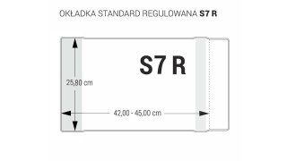 OKŁADKA REGULOWANA B5 - 258 BEZBARWNA BIURFOL OZB-58 BIURFOL