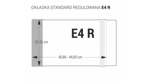 OKŁADKA STANDARD E4 - 292 REGULOWANA Z KODEM NA SZT. OP. 25 BIURFOL OZK-57 BIURFOL