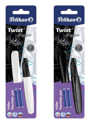 PIÓRO WIECZNE TWIST BIAŁE/CZARNE B/C PELIKAN 824637 PELIKAN