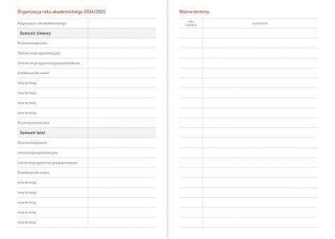 KALENDARZ AKADEMICKI A5T PCV BEZBARWNY DŁOŃ, NR KAT. A5TA072B DŁOŃ WOKÓŁ NAS
