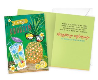 KARNET DK-1150 URODZINY ANANAS PASSION CARDS - KARTKI