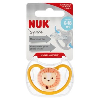 NUK SMOCZEK USPOKAJAJĄCY SILIKONOWY 6-18M SPACE MIX KOLORÓW 10736322 NUK