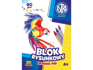 BLOK RYSUNKOWY A4 BIAŁY 90G ASTRA 106119001 ASTRA