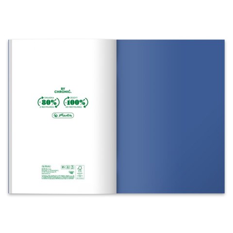 ZESZYT B5 60 KARTEK KRATKA ECO OCEAN OP.5 SZT. HERLITZ 9565003 HERLITZ