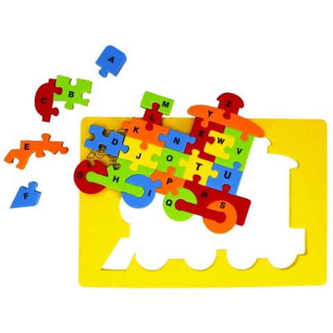 KLOCKI PIANKOWE PUZZLE LOKOMOTYWA MEGA CREATIVE 481185 MEGA CREATIVE