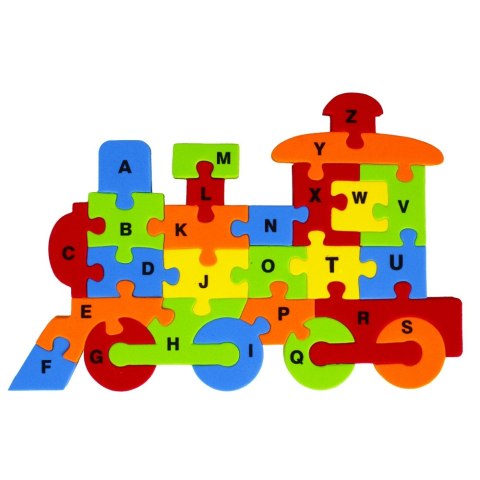 KLOCKI PIANKOWE PUZZLE LOKOMOTYWA MEGA CREATIVE 481185 MEGA CREATIVE