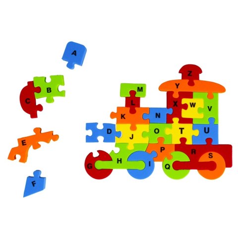 KLOCKI PIANKOWE PUZZLE LOKOMOTYWA MEGA CREATIVE 481185 MEGA CREATIVE