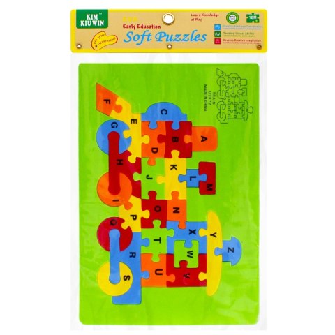 KLOCKI PIANKOWE PUZZLE LOKOMOTYWA MEGA CREATIVE 481185 MEGA CREATIVE