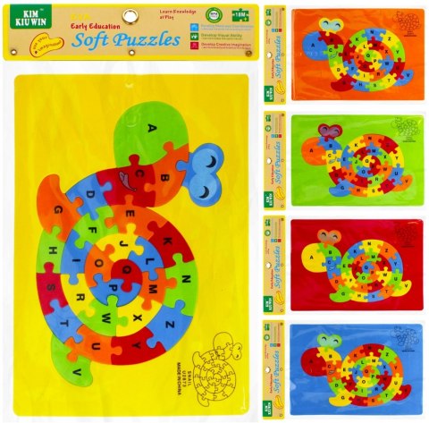 KLOCKI PIANKOWE PUZZLE ŻÓŁW MEGA CREATIVE 481189 MEGA CREATIVE