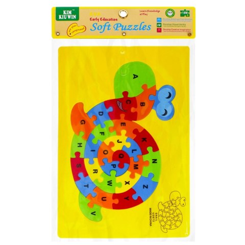 KLOCKI PIANKOWE PUZZLE ŻÓŁW MEGA CREATIVE 481189 MEGA CREATIVE