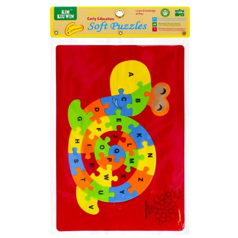 KLOCKI PIANKOWE PUZZLE ŻÓŁW MEGA CREATIVE 481189 MEGA CREATIVE