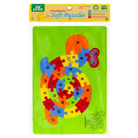 KLOCKI PIANKOWE PUZZLE ŻÓŁW MEGA CREATIVE 481189 MEGA CREATIVE