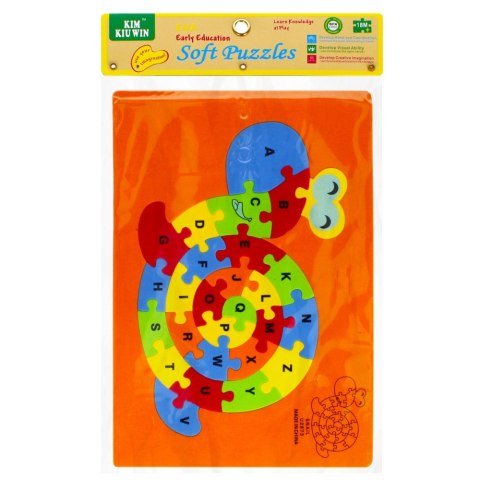 KLOCKI PIANKOWE PUZZLE ŻÓŁW MEGA CREATIVE 481189 MEGA CREATIVE