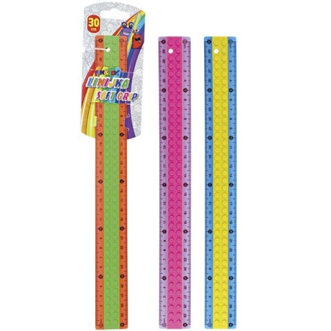 LINIJKA SOFT GRIP FUN&JOY HASTA