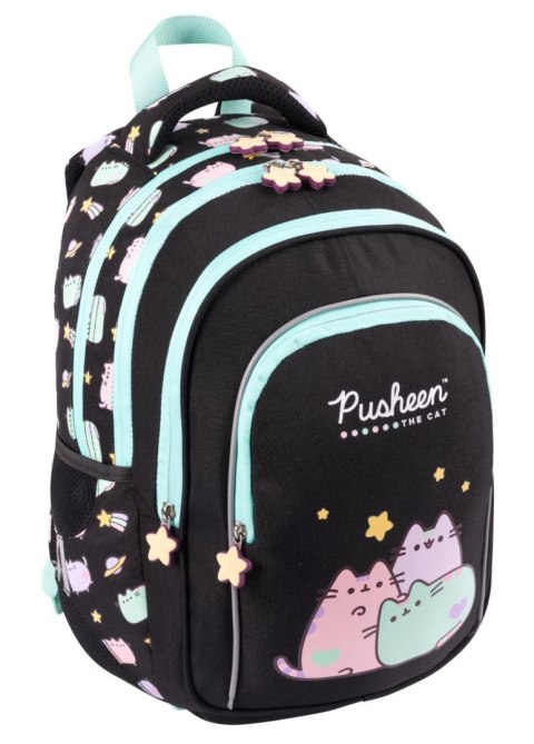 PLECAK 28X37X12 2ZAMKI 4KIESZENIE PUSHEEN PASTEL ST. MAJEWSKI 663161 ST. MAJEWSKI