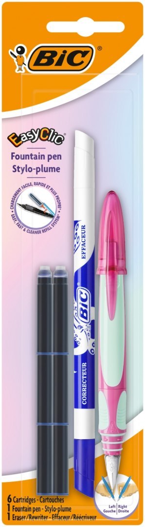 PIÓRO WIECZNE EASY CLIC Z WYMAZYWACZEM I 6 NABOJAMI BIC 993084 BIC