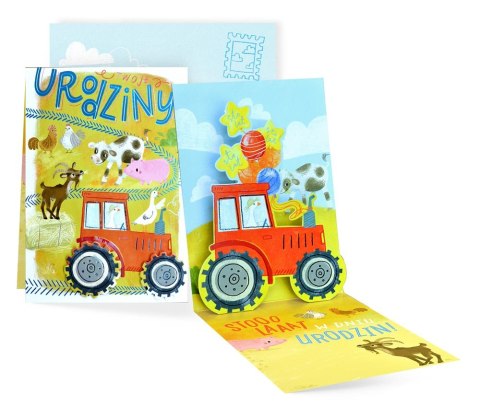 KARNET PU-015 URODZINY DZIECIĘCE TRAKTOR PASSION CARDS - KARTKI