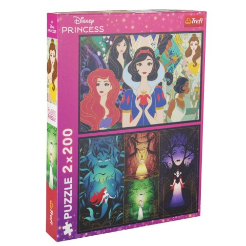 PUZZLE 2X200 CZARUJ KSIĘŻNICZKI DISNEY TREFL 13317 TR TREFL