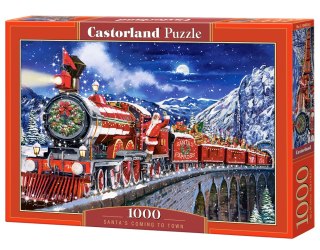 PUZZLE 1000 EL. SANTA S COMING TO TOWN CASTORLAND C-104833 CASTOR