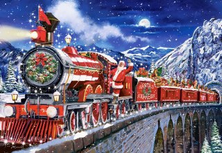 PUZZLE 1000 EL. SANTA S COMING TO TOWN CASTORLAND C-104833 CASTOR