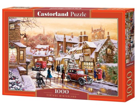 PUZZLE 1000 ELEMENTÓW VINTAGE WINTERLAND CASTORLAND C-104802 CASTOR