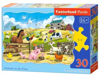 PUZZLE 30 EL. ANIMALS ON THE FARM CASTORLAND B-03815 CASTOR