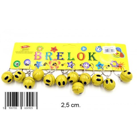 BRELOK METALOWY 3 CM BUŹKA OP.12 SZT. MIDEX 0058C MID TOYS