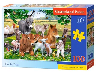 PUZZLE 100 ELEMENTÓW ON THE FARM PU CASTORLAND B-111138 CASTOR