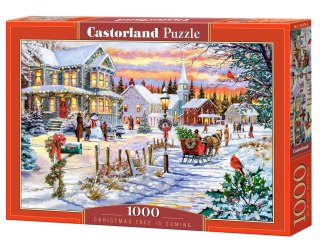 PUZZLE 1000 EL. CHRISTMAS TREE IS COMING CASTORLAND C-105274 CASTOR