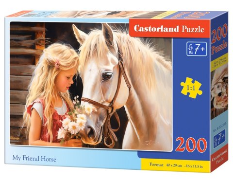 PUZZLE 200 MY FRIEND HORSE CASTORLAND B-222315 CASTOR