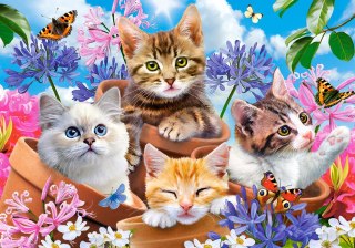 PUZZLE 500 ELEMENTÓW KITTENS WITH FLOWERS CASTORLAND B-53513 CASTOR