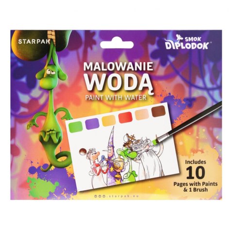 MALOWANKA WODNA Z FARBKAMI DIPLODOK STARPAK 547499 STARPAK