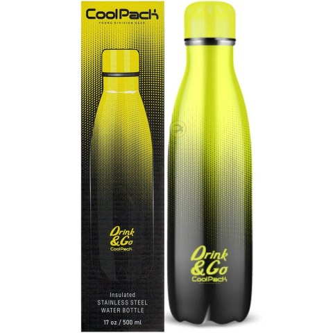 BIDON TERMICZNY METALOWY 500 ML GRADIENT LEMON COOLPACKA PATIO Z04510/F PATIO