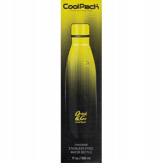 BIDON TERMICZNY METALOWY 500 ML GRADIENT LEMON COOLPACKA PATIO Z04510/F PATIO